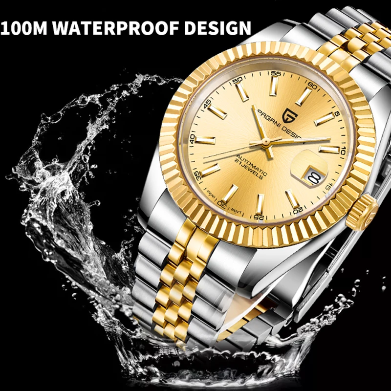 PAGANI DESIGN Men's Watches Top Brand Luxury Wrist Watch Mechanical Automatic Watch For Men Business Stainless steel Men
