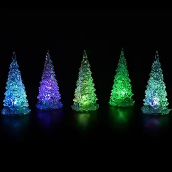 

LED Night Light Color Changing Mini Christmas Tree Decoration Party Decor Christmas Ornaments Christmas Tree Light New Year 2021