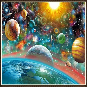 

Diamond painting starry sky universe color manual DIY production cross stitch full diamond 2020 new home decoration