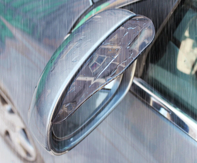 2 Stücke Auto Seitenspiegel wasserdichte Sonnenvisier Regen Augenbrauen Autowagen Rückblick Seitesseite Regenschild Flexibler Beschützer für Auto - Markisen und Schutzhütten - Aliexpress
