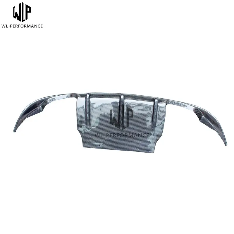 XE Carbon Fiber four out Rear diffuser lip Back Bumper Spoiler car body kit for Jaguar XE-UP car sytyling use