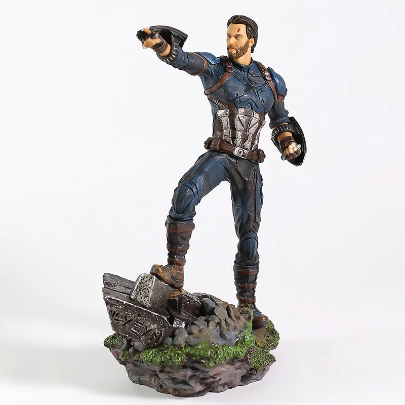 Железные студии Мстители Бесконечность войны капитан Америка/черная овда ПВХ Статуя Коллекционная модель игрушки