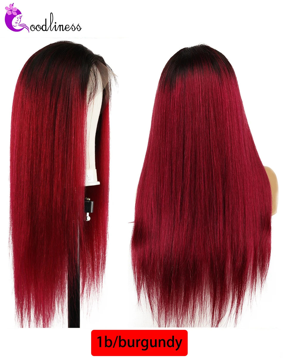 burgundy lace front wig