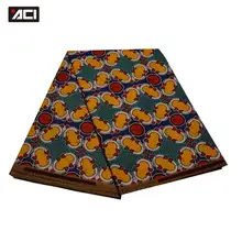 ACI Африканский принт ткань настоящий, из Анкары настоящая восковая Ткань 6 ярдов Новая мода батик ткань Tissu Africain полиэстер воск для леди