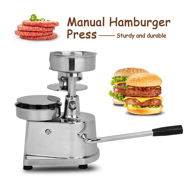 Gzzt Kézi Hamburger Sajtógép Patty Burger Húskészítő Alumínium Ötvözet 100 Mm/130 Mm Háztartási Étteremhez - Image 2
