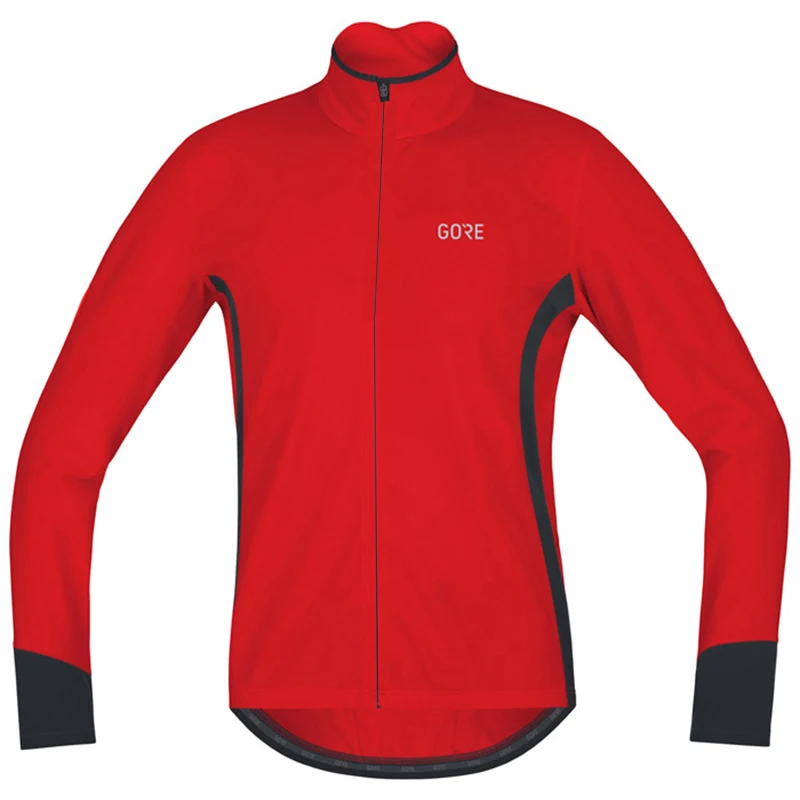 Men Warm Top Jersey Winter Thermal Fleece Team GORE Long Sleeve Jersey Racing Cycling Riding Jacket Clothes Bike Maillot