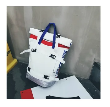 

Hip-hop backpack student large-capacity school bag men's new roll cover shoulder bag fashion casual bag super smash bros