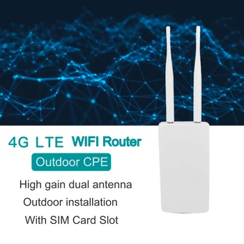 

Waterproof Outdoor 4G CPE Router 150Mbps CAT4 LTE Routers 3G/4G SIM Card WiFi Router for IP Camera/Outside WiFi Coverage