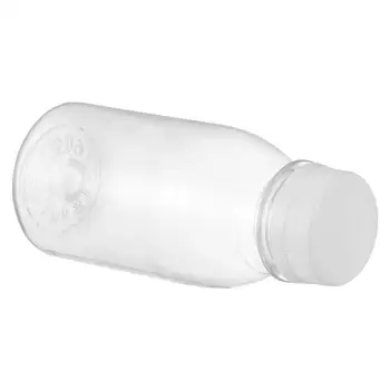 

10Pcs Plastic Transparent Water Bottles Milk Juice Beverage Bottles Portable Cold Drink Cups Drinking Bottles 250ML