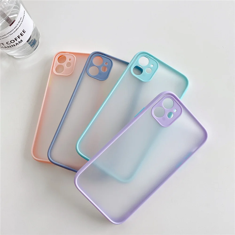 Fresh Pink Mint Green Phone Case For Iphone X Xr 7 8 Plus Lavender Gray 12 Pro Case 7plus Xsmax 11 Pro Purple 12promax Xs Mobile Phone Cases Covers Aliexpress