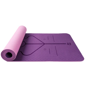 

TPE Yoga Mat Fitness Mat Widened Thickened Lengthened Tasteless Non-Slip Yoga Mat High-Density Dance Mat