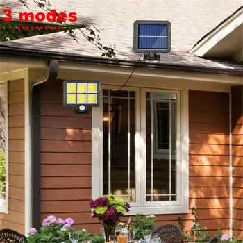 

LED Solar Power Wireless PIR Motion Sensor Wall Light 120/100 LEDs Waterproof Outdoor Home Garden Street Yard Security lamp 3 mo
