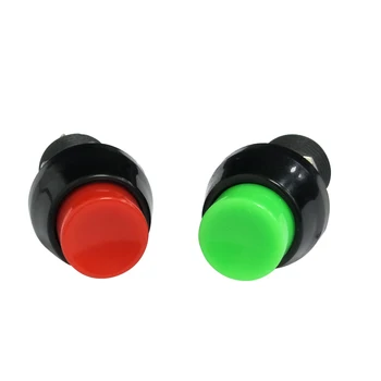 

Self-locking & Momentary Round Small Push Button Switch Terminal 250V 2A Red Green 2Pin 10mm