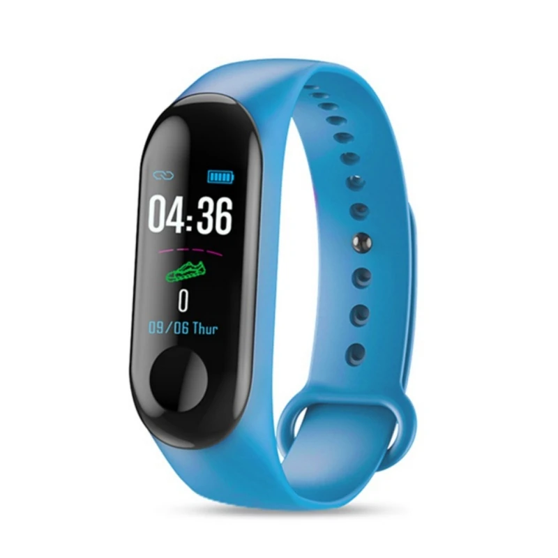 

Waterproof M3 IP67 Bluetooth 4.0 Smartbands Color Screen Wristband USB Charging Smart Bracelet Alarm Reminder Sports Step