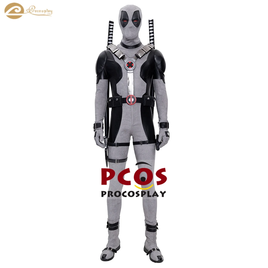 Procosplay Anime Gray Version X Men X Force Agent Wade Wilson Deadpool Mask Shoes Cosplay Costume Halloween Villain Mp Anime Costumes Aliexpress