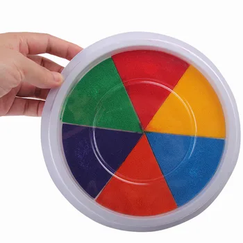 

6 Colors DIY Ink Pad Stamp Finger Painting Craft Cardmaking Large Round For kids toys brinquedos juguetes игрушки антистресс