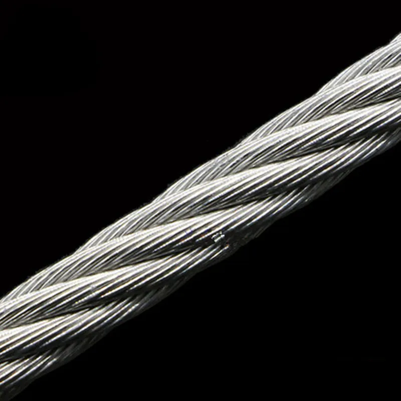 5 метров стальной гибкий трос мягкий кабель прозрачный нержавеющая сталь бельевая линия диаметр 1 мм 1,5 мм 2 мм 3 мм 7*7