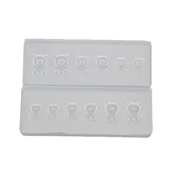 

2Pcs Cute Mini Bear Nail Art Silicone Mold Kit Nail Carving Mold Nail Carving Mold Nail Art Templates Maincure Tools