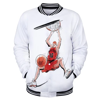 

2019 New designs SLAM DUNK Baseball uniform men spring Casual Harajuku SLAM DUNK Baseball Jackets plus size for men