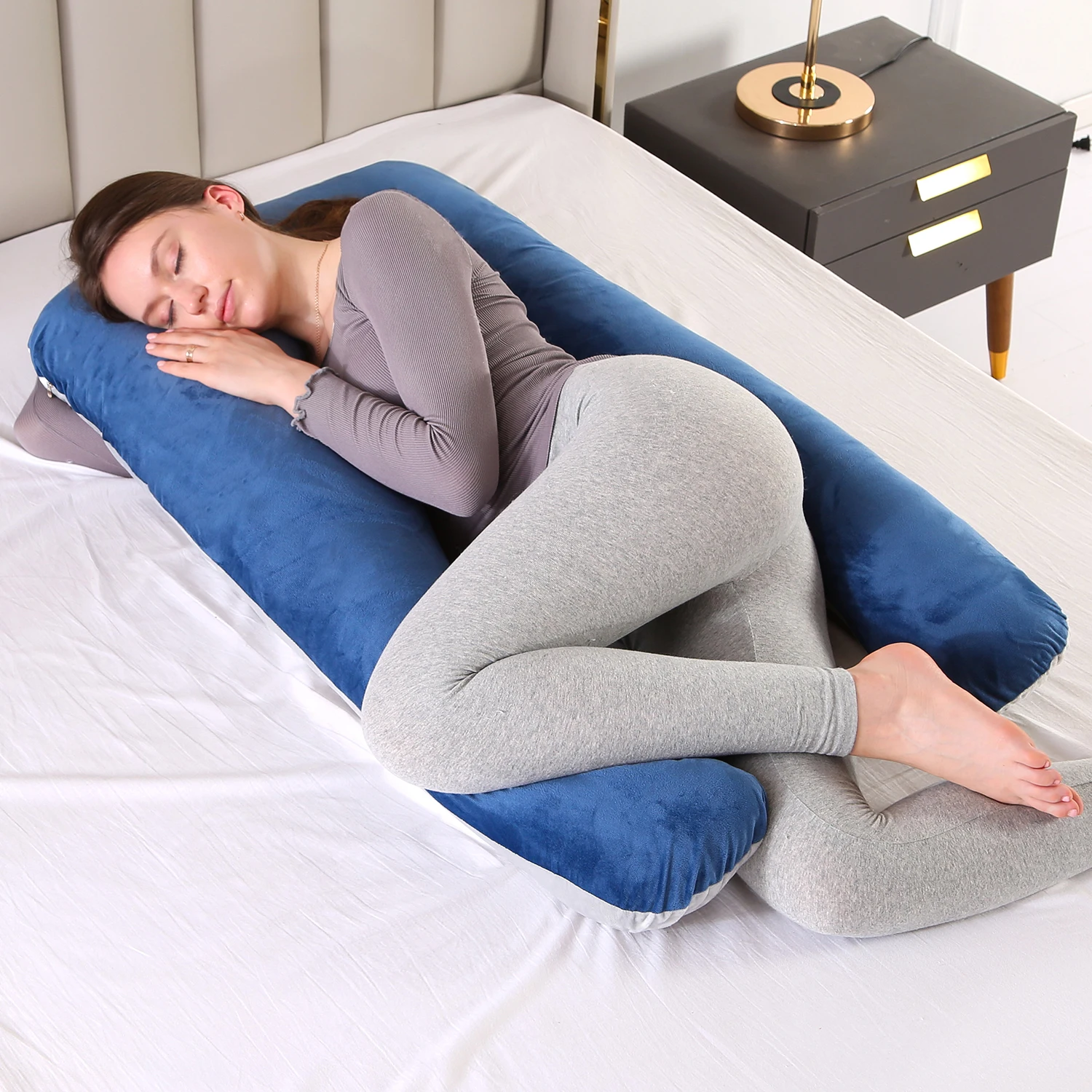 Details about    U Shape Full Body Pregnancy Pillow Maternity Mother Sleeping Cushions 