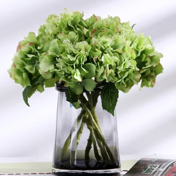 

Artificial Silk Hydrangea Flowers Plastic Short Branch For Flower Arrangement DIY Fake Hydrangea Hydrangea Home Garden Decor