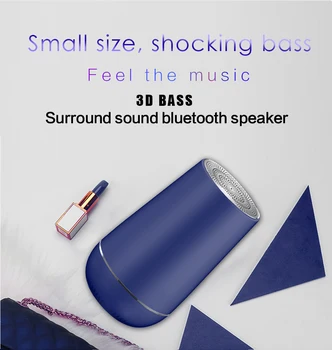 

New Column Portable Bluetooth Mini Speaker Wireless Loundpeakers 3D Surround Bass Handsfree Speaker Phone Holder Support TFCard