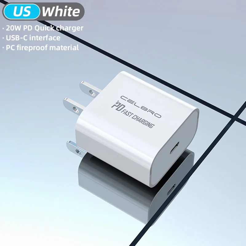 wallcharger 20W USB C Fast Charger Adapter For Iphone 13 12 PD Lightning Cable Wall Charger  Usb Type C Quick Charger For Samsung S21 Xiaomi 65 watt car charger Chargers