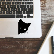Милый Кот наклейка для ноутбука 11 13 15 ноутбук виниловая наклейка украшение кожи