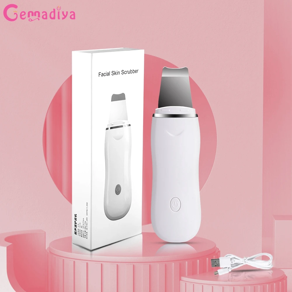 Ultradźwiękowy Peeling skóry urządzenie do czyszczenia twarzy Ion trądzik usuwająca zaskórniki Peeling łopata Cleaner masażer twarzy lifting twarzy maszyna 1 Ultradźwiękowy Peeling skóry urządzenie do czyszczenia twarzy Ion trądzik usuwająca zaskórniki Peeling łopata Cleaner masażer twarzy lifting twarzy maszyna 1