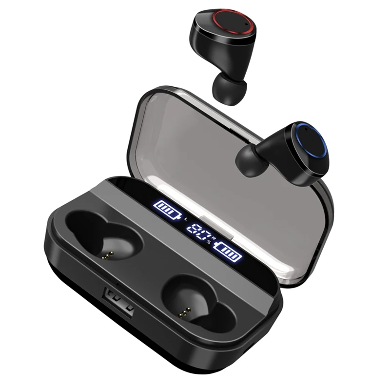 X11 TWS Bluetooth наушники IPX7 водонепроницаемый Bluetooth 5,0 с 2600 мАч зарядным чехлом Беспроводная bluetooth-гарнитура