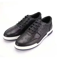 

difutouzi Ostrich leather male Casual shoes men's shoes Comfortable men shoes