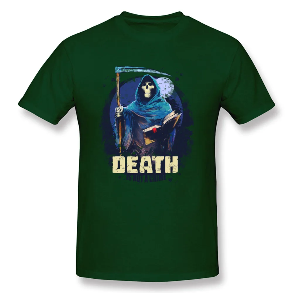 100% Cotton Fabric Mens Short Sleeve Death_Is_Not_A_Crime_3573 T Shirt Party T Shirt Funny Normal O Neck Tee Shirts Death_Is_Not_A_Crime_3573 dark