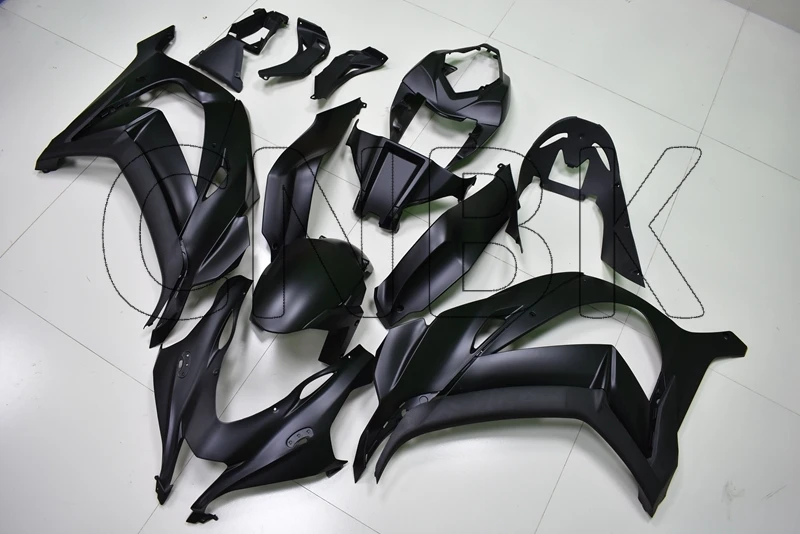 Для Ninja ZX 10r Обтекатели ZX10r материя черный Обтекатель ZX10r- Пластиковые обтекатели - Цвет: INJECTION mold