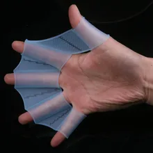 2021 New Silicone Training Paddle Dive Glove Swim Glove Swim Gear Fins Hand Webbed Flippers