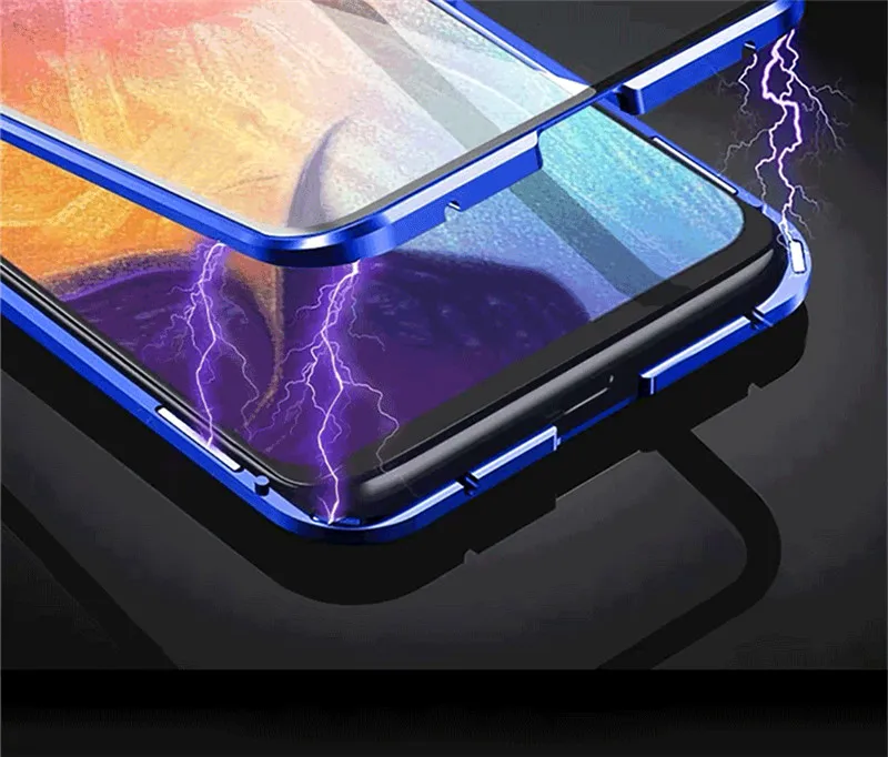 360 Glass Case Samsung Galaxy A50 A20 A30 A70 M30s 2021 Bag 