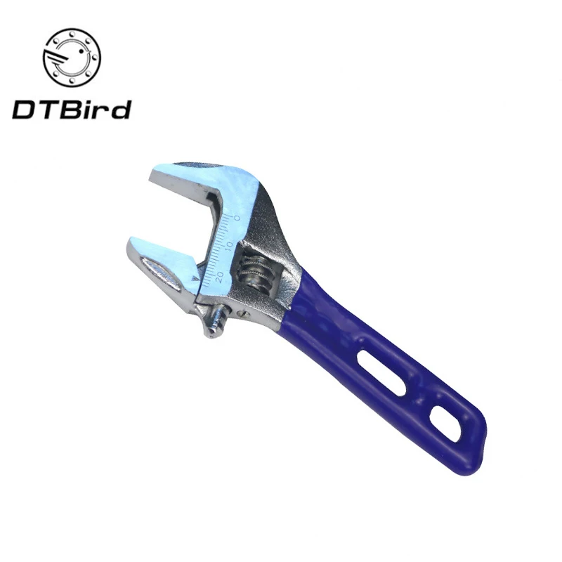 

Adjustable Wrench Stainless Steel Universal Spanner Mini Nut Key Hand Tools Maximum 24mm Diameter Multi-Function Bathroom Wrench