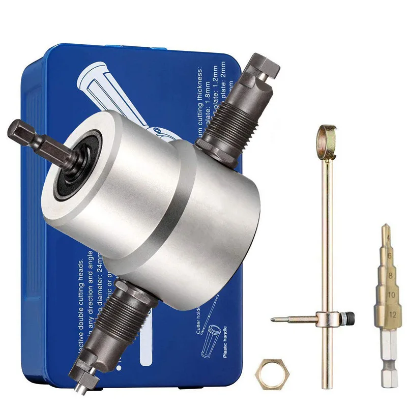 

Double Headed Metal Thin Plate Cutter Cutting Machine Algam Sheet Cutter Electric Punching Shear 160A Only Accessories