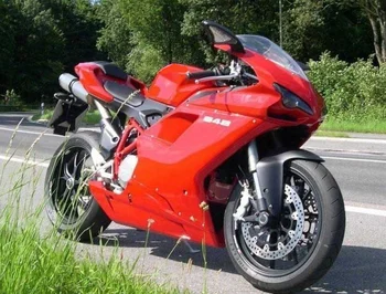

New ABS Motorcycle Full Fairings Kit Fit for DUCATI 848 1098 1198 2007 2008 2009 2010 2011 2012 Fairing Set red Bright