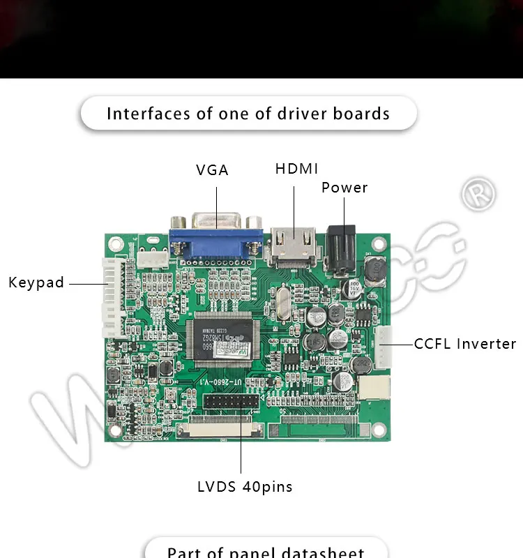 10,1 дюймов сенсорный экран для Raspberry ноутбука автомобильный дисплей 1280*720 ips с VGA HDMI драйвер платы DJ101IA-07A 750 яркость
