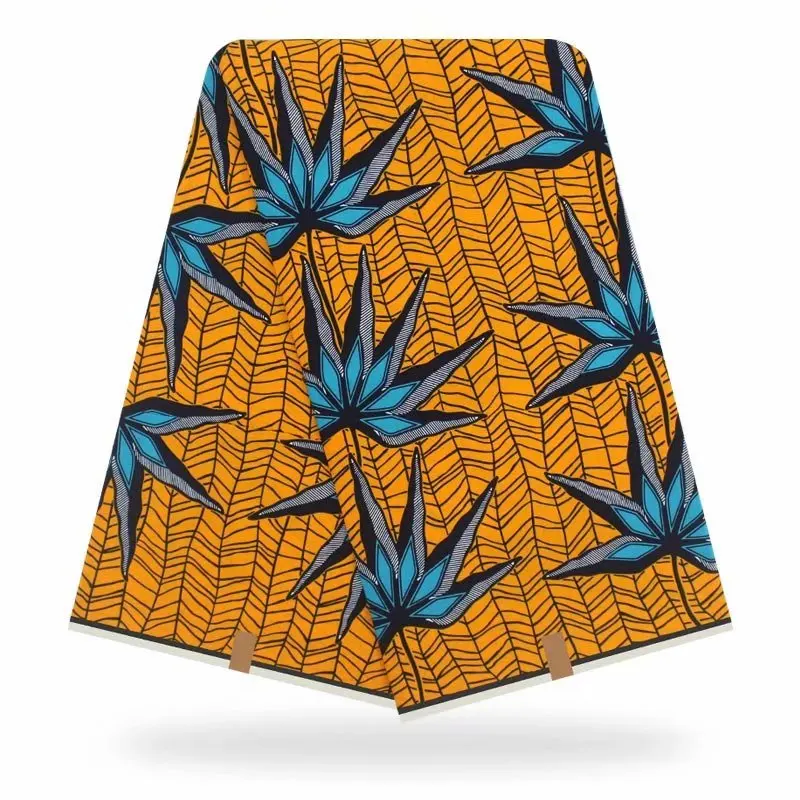 Настоящий воск гарантировано натуральный воск высокого качества pagne горячий воск 6 ярдов африканская Анкара швейная ткань