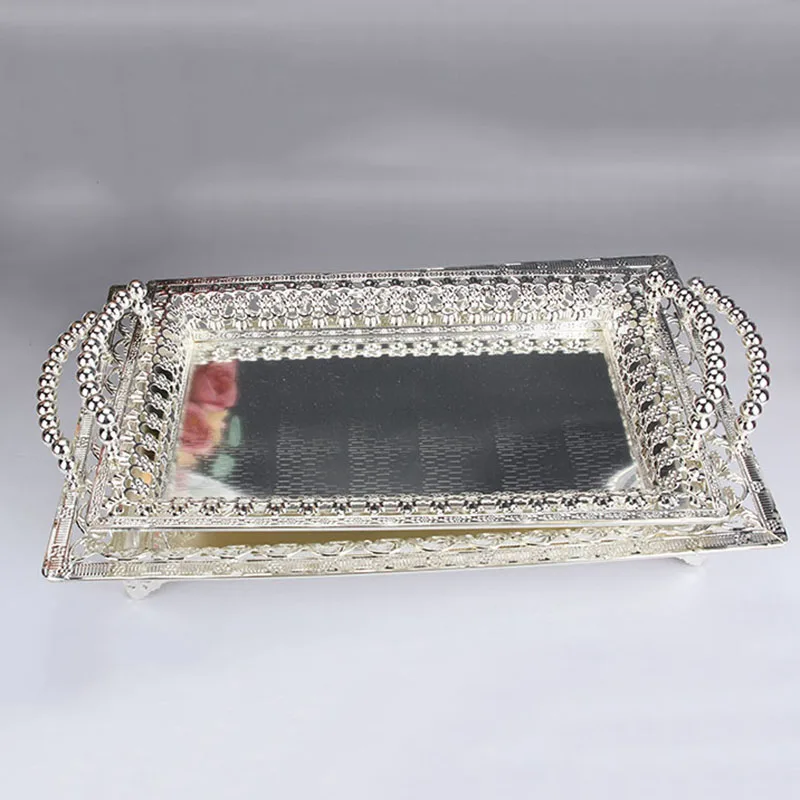 1pcs European Retro Palace Style Fruit Snack Plate Craft Wedding Gift Home Party shop hotel Decorations