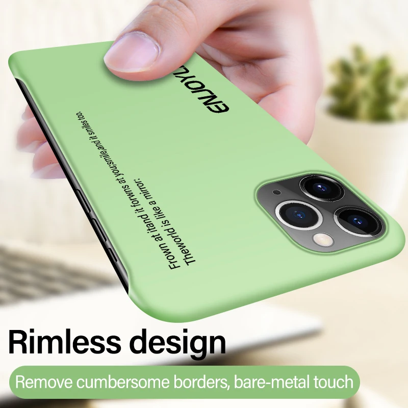 Ultra-thin Rimless Matte Hard PC Phone Case For iPhone 11 Pro Max SE XSmax XR XS X 8 7 6s 6 Plus Colorful Painted Frosted Cover Ultra-thin Rimless Matte Hard PC Phone Case For iPhone 11 Pro Max SE XSmax XR XS X 8 7 6s 6 Plus Colorful Painted Frosted Cover
