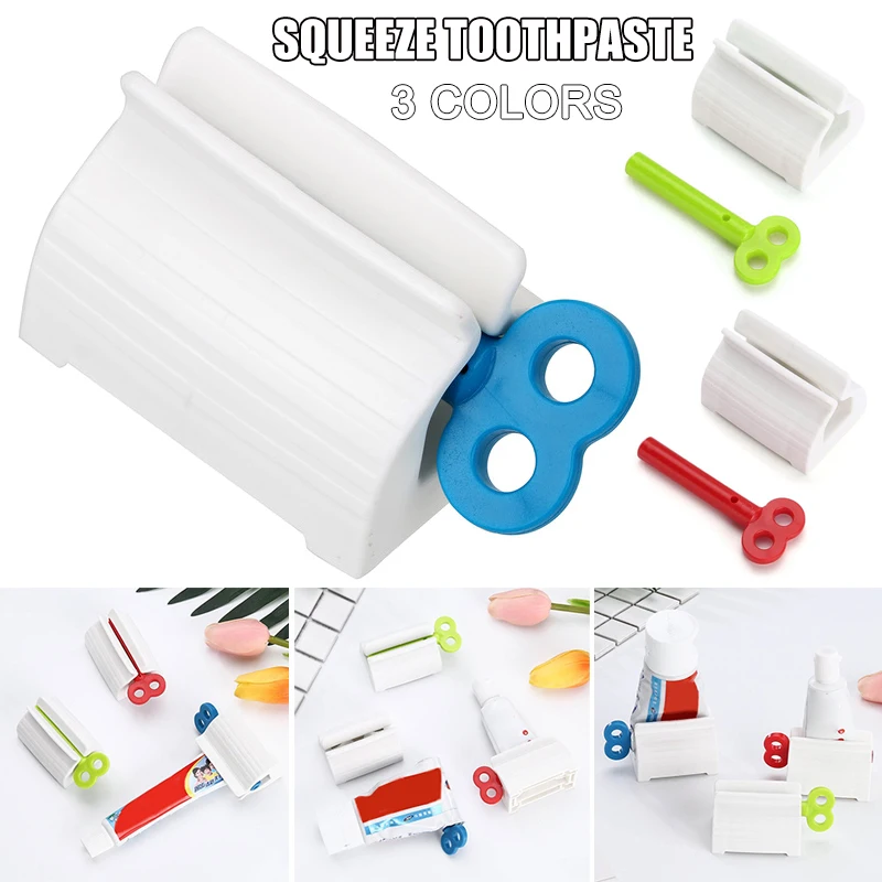 

1Pcs Multi-functional Toothpaste Dispenser Facial Cleanser Squeezer Clips Rolling Toothpaste Squeezer Tube Bathroom Accessories