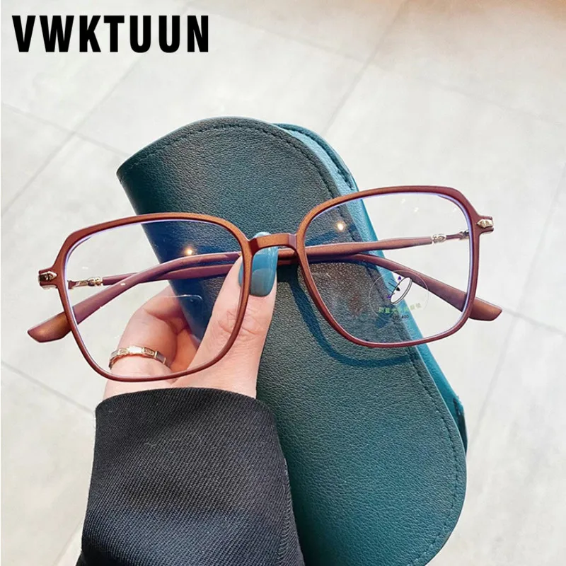 

Оправа для очков VWKTUUN TR90 для мужчин и женщин, оптические квадратные матовые, при близорукости, с блокировкой сисветильник