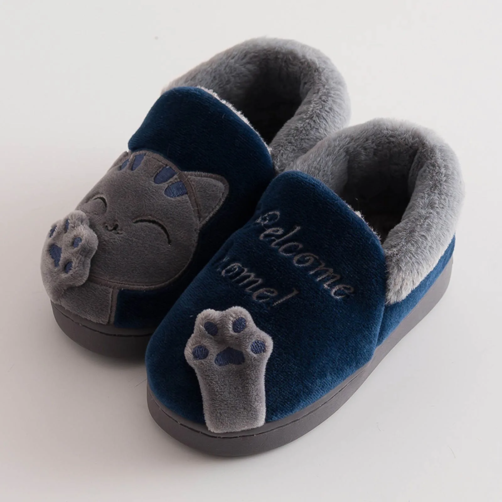 girls leather shoes Kids Baby Boys Girls Winter Slippers Cartoon Cat Non-slip Home Indoors Shoes Fashion Warm Children Bedroom Shoes Slippers comfortable sandals child