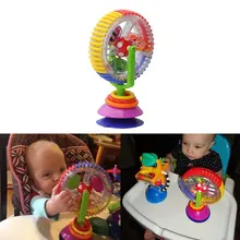 Cheap Baby Toys 0-12 Months Wonder Wheel Rattles Rotating Ferris Wheel With Suction Cup Inspire Sense Education Toy Baby Stroller Toys