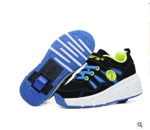 As shown Heelys дешевле новые детские кроссовки с одним колесом для мальчиков и девочек роликовые коньки повседневная обувь с роликами детские спортивные ботинки для девушек - Цвет: As shown