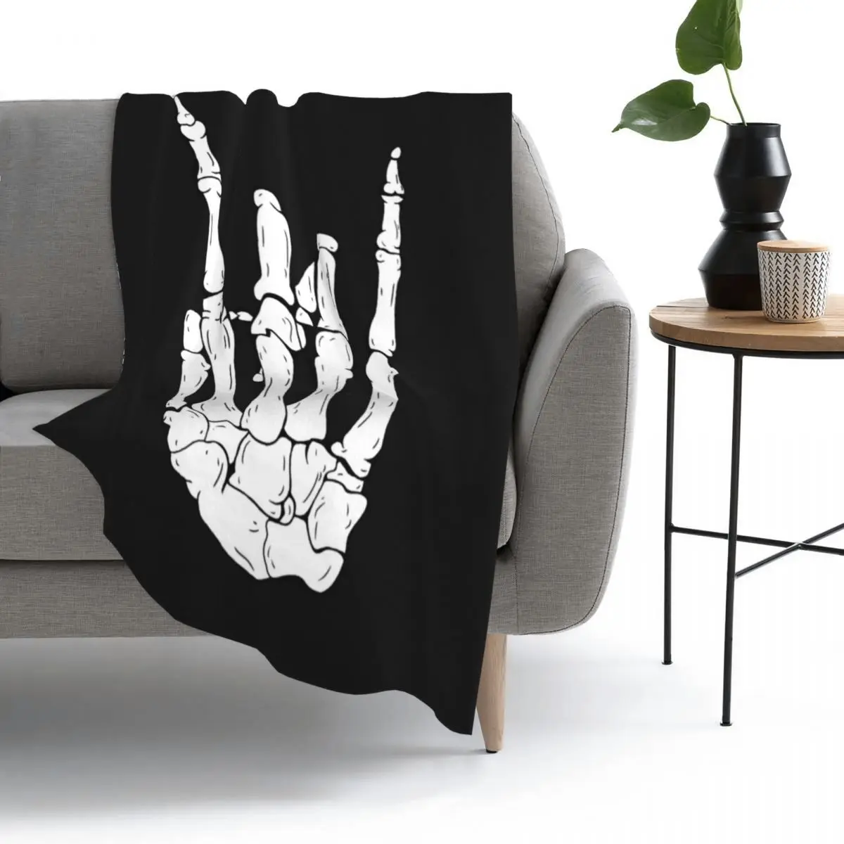 

Зимнее утепленное Флисовое одеяло со скелетом и рокером, бархатное теплое одеяло для дома, дивана, спальни, постельного белья, детского дня рождения