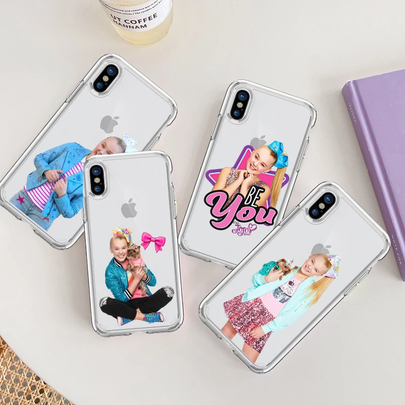 Мягкий силиконовый прозрачный чехол Jojo Siwa для iPhone 8 8plus X XR XS MAX 7 plus 6 6S Plus чехлы