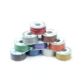 

250M One Roll 10 Colors 30AWG Wire Wrapping WireTinned Copper Solid PVC Insulation Breadboard Jumper Electronic Conductor Wire